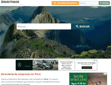 Tablet Screenshot of peru-directorio.com